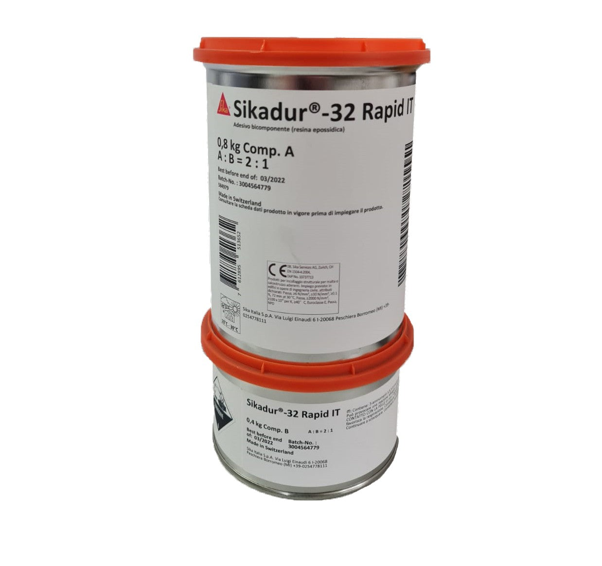Sikadur®-32 Rapid IT Kg 1,2 Sika - Resina epossidica fluida bicomponente per riprese di getto