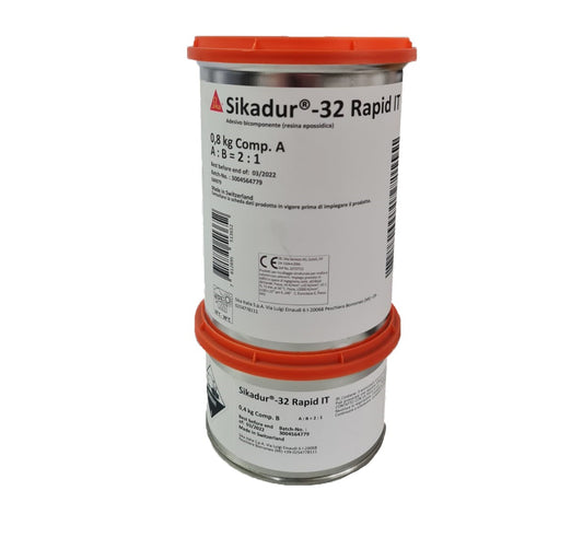 Sikadur®-32 Rapid IT Kg 1,2 Sika - Resina epossidica fluida bicomponente per riprese di getto