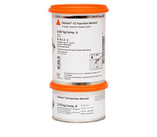 Sikadur®-52 Injection Normal 1 Kg Sika - Resina epossidica a bassa viscosità per iniezioni - pot life normale
