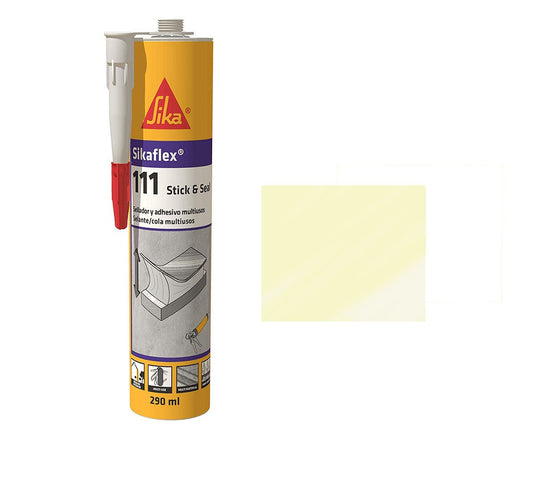 Sikaflex®-111 Stick &amp; Seal Bianco 290 ml Sika® - Sigillante e Adesivo Flessibile